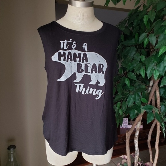 Eyeshadow "It's a Mama Bear Thing" Sleeveless Tee - Picture 1 of 5